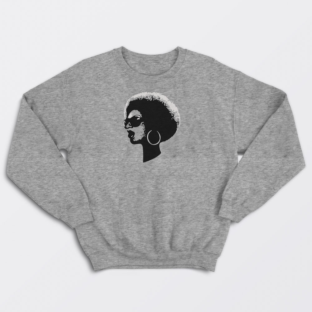 Afro Dive sweatshirt - grey heather