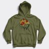 Head wrap hoodie military green