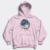 Head wrap hoodie pink