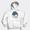 Head wrap hoodie white