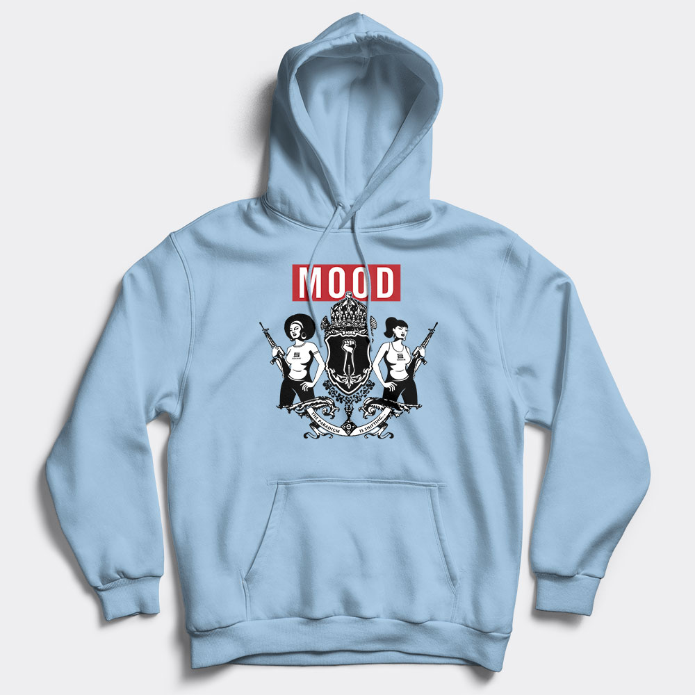 Mood hoodie lt. blue