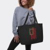 large black tote bag