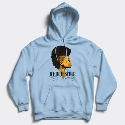 Rebel soul hoodie lt. blue
